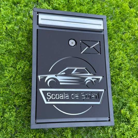 Cutie Postala cu Logo Scoala de Soferi