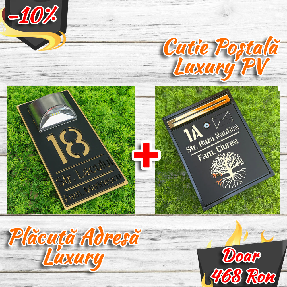 Pachet număr Lampa Solara + Cutie Luxury Pomul Vietii NS AU
